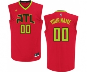 Men's Atlanta Hawks Red Custom Alternate Basketball Jersey