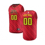 Men's Atlanta Hawks Red Custom Basketball Jersey - Statement Edition