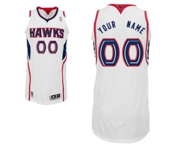 Men's Atlanta Hawks White Custom Basketball Jersey