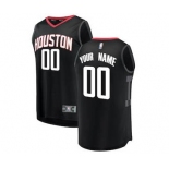 Men's Houston Rockets Black Custom Basketball Jersey - Statement Edition