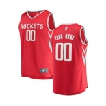 Men's Houston Rockets Red Custom Basketball Jersey - Icon Edition