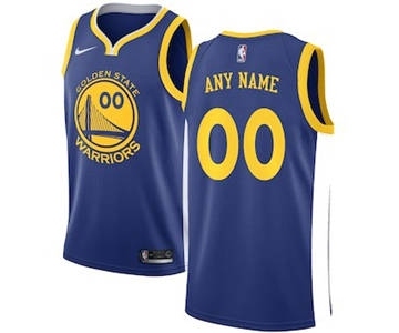 Golden State Warriors Blue Swingman Custom Basketball Jersey - Icon Edition