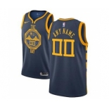 Men's Golden State Warriors 2018-19 Swingman Custom Jersey - City Edition - Blue