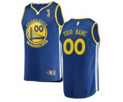 Men's Golden State Warriors Royal 2018 Basketball Champions Custom Jersey