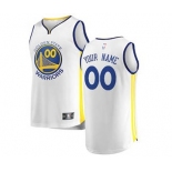 Men's Golden State Warriors White Custom Basketball Jersey - Association Edition