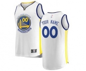 Men's Golden State Warriors White Custom Basketball Jersey - Association Edition