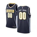 Denver Nuggets Navy Swingman Custom Basketball Jersey - Icon Edition