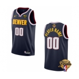 Men's Denver Nuggets Active Player Custom Navy 2023 Finals Icon Edition Stitched Basketball Jersey