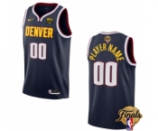 Men's Denver Nuggets Active Player Custom Navy 2023 Finals Icon Edition Stitched Basketball Jersey