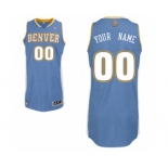 Men's Denver Nuggets Blue Custom Basketball Jersey