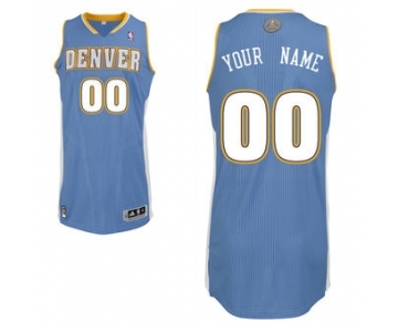 Men's Denver Nuggets Blue Custom Basketball Jersey