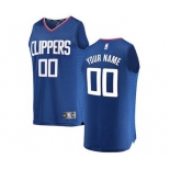 Men's LA Clippers Royal Custom Basketball Jersey - Icon Edition