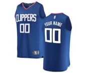 Men's LA Clippers Royal Custom Basketball Jersey - Icon Edition