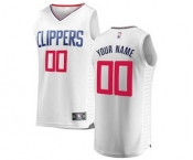 Men's LA Clippers White Custom Basketball Jersey - Association Edition