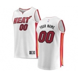 Men's Miami Heat White Custom Basketball Jersey - Association Edition