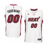 Mens Miami Heat White Custom Swingman Home Jersey