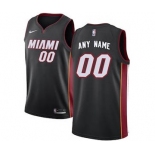 Miami Heat Black Swingman Custom Basketball Jersey - Icon Edition