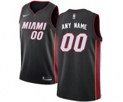 Miami Heat Black Swingman Custom Basketball Jersey - Icon Edition