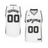 Mens San Antonio Spurs White Custom Swingman Home Jersey