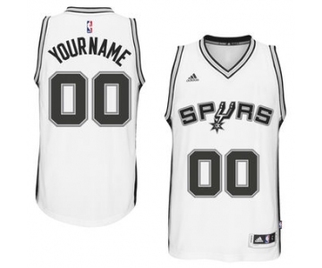 Mens San Antonio Spurs White Custom Swingman Home Jersey