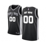 San Antonio Spurs Black Swingman Custom Basketball Jersey - Icon Edition