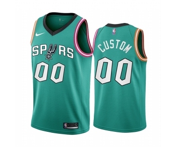 San Antonio Spurs Customized 2022-23 Teal City Edition Stitched Basketball Jersey