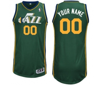 Men's Utah Jazz Green Custom Basketball Jersey