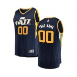 Men's Utah Jazz Navy Custom Basketball Jersey - Icon Edition