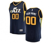 Men's Utah Jazz Navy Custom Basketball Jersey - Icon Edition