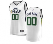 Men's Utah Jazz White Custom Basketball Jersey - Association Edition