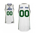 Men's Utah Jazz White Custom Basketball Jersey