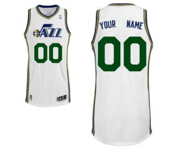 Men's Utah Jazz White Custom Basketball Jersey