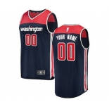 Men's Washington Wizards Navy Custom Basketball Jersey - Statement Edition