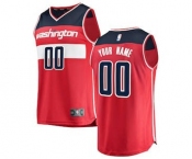 Men's Washington Wizards Red Custom Basketball Jersey - Icon Edition