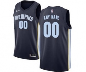 Memphis Grizzlies Navy Swingman Custom Basketball Jersey - Icon Edition