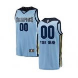 Men's Memphis Grizzlies Light Blue Custom Basketball Jersey - Statement Edition