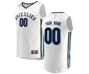 Men's Memphis Grizzlies White Custom Basketball Jersey - Association Edition