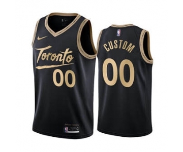 Men's Toronto Raptors Active Player Custom Black City Edition 2020-21 Stitched Basketball Jersey