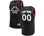 Men's Toronto Raptors Black Custom Basketball Jersey - Statement Edition