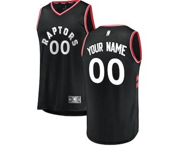 Men's Toronto Raptors Black Custom Basketball Jersey - Statement Edition