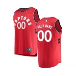 Men's Toronto Raptors Red Custom Basketball Jersey - Icon Edition