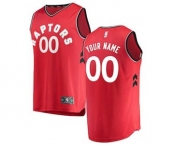 Men's Toronto Raptors Red Custom Basketball Jersey - Icon Edition