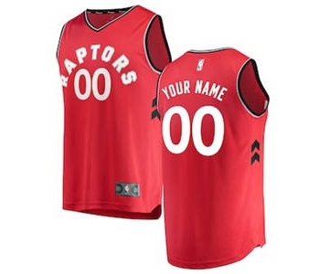 Men's Toronto Raptors Red Custom Basketball Jersey - Icon Edition