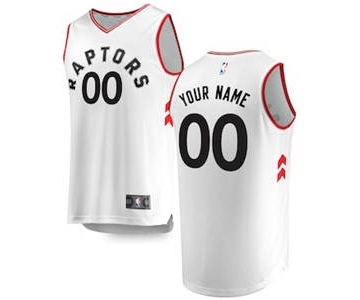 Men's Toronto Raptors White Custom Basketball Jersey - Association Edition