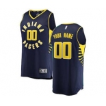 Men's Indiana Pacers Navy Custom Basketball Jersey - Icon Edition