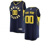 Men's Indiana Pacers Navy Custom Basketball Jersey - Icon Edition