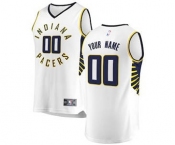 Men's Indiana Pacers White Custom Basketball Jersey - Association Edition