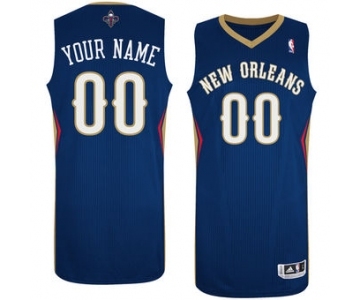 Men's New Orleans Pelicans Navy Custom Basketball Jersey