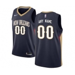 New Orleans Pelicans Navy Swingman Custom Basketball Jersey - Icon Edition