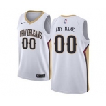 New Orleans Pelicans White Swingman Custom Basketball Jersey - Association Edition